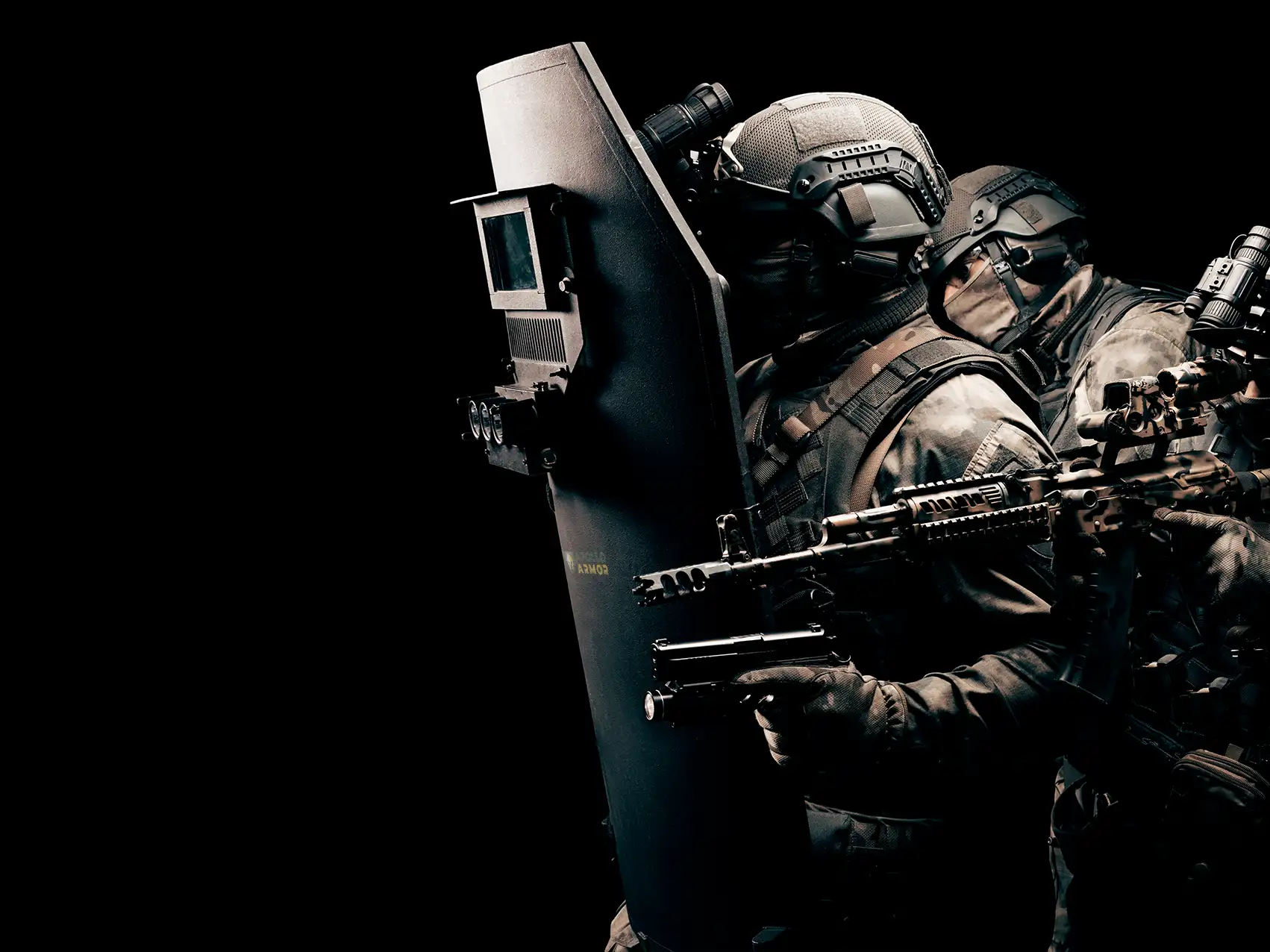 Compact Tactical Ballistic Shield with NIJ Level IIIA Protection